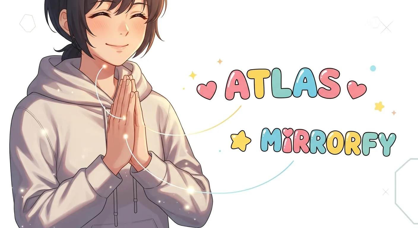 Atlas and Mirrorfy Illustration 2